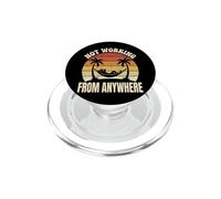 Not Working from Anywhere Trabajador De Oficina PopSockets PopGrip para MagSafe