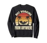 Not Working from Anywhere Trabajador De Oficina Sudadera