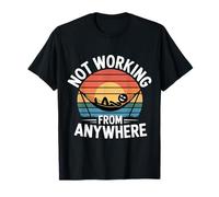 Not Working from Anywhere Travel Burnout Traveler |- Camiseta