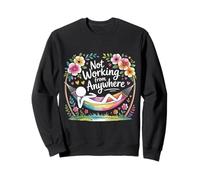 Not Working from Anywhere Travel Burnout Traveler - Sudadera