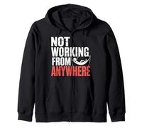 Not Working from Anywhere Travel Burnout Traveler |- Sudadera con Capucha