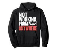 Not Working from Anywhere Travel Burnout Traveler |- Sudadera con Capucha