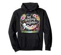 Not Working from Anywhere Travel Burnout Traveler - Sudadera con Capucha