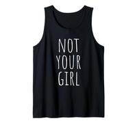 Not Your Girl Chica No Es Tu Novia Mujer Esposa Relación Camiseta sin Mangas