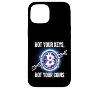 Not Your Keys Not Your Coins control de seguridad bitcoin gratis Carcasa para iPhone 15