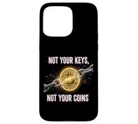 Not Your Keys Not Your Coins control de seguridad bitcoin gratis Carcasa para iPhone 15 Pro Max