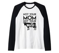 Not Your Milk - Vegetariano Vegano, Amante de los Animales, Libre de Crueldad Camiseta Manga Raglan