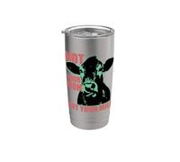 NOT YOUR MOM NOT YOUR MILK Anti Dairy Vegan Animal Love Vaso térmico de acero inoxidable de doble pared