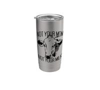 Not Your Mom Not Your Milk Mum Pro Vegan Animal Vegetariana Vaso térmico de acero inoxidable de doble pared