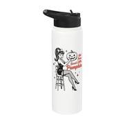 Not Your Sweet Little Pumpkin Retro Halloween Pin Up Women Stainless Steel Insulated Water Bottle