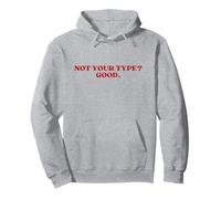 Not Your Type Good Y2k Aesthetic Trendy Boyfriend Girlfriend Sudadera con Capucha