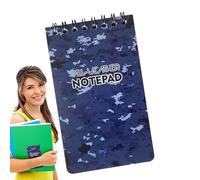 Nota de bolsillo impermeable, bloc de notas compacto de la nota , diario pesado con 50 páginas para trabajo al aire libre, escuela, senderismo y notas de registro diarias, 5.04x3.03 pulgadas