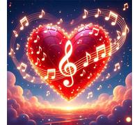 Nota de corazón Rojo Puzzle 120 Piezas,Rompecabezas DIY Adultos,Puzle Clásico para Adultos Entretenimiento Creativo, Juegos Desafiantes