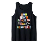 Nota de Rescate Divertida de You Can't Scare Me I Have 7 Nietos Camiseta sin Mangas