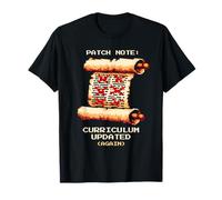 Nota del parche: Currículo actualizado (otra vez) - Retro Teacher Art Camiseta
