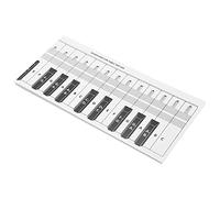 Nota del Teclado del Piano Gráfico 88 Teclas de Comparación de Ejercicios Tabla Papel Portátil Piano Nota Cuadro Tablero Cuadro Gráfico DustP DustP