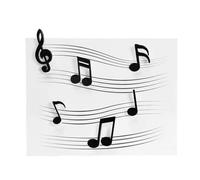 NOTA MÚSICA MAGNET FRIGREADOR - Frigorífico Mignons, muebles para oficinas musicales | Cuerda magnética, diseño de notas, registra una buena vida, pinturas blancas, fotos