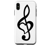 Nota Musical Clef Bass Clave de Sol Corazón Amor Amantes & Artistas Carcasa para iPhone XS MAX