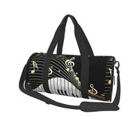 Nota Musical del Teclado del Piano, Bolsa de Viaje de Gran Capacidad, Bolso Redondo, Bolsa de Viaje Deportiva, Bolsa de Mano, Bolsa de Fitness