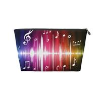 Nota Musical Impresa., Bolsa de artículos de tocador Bolsa de Maquillaje Bolsa de cosméticos Bolsa de artículos de tocador de Viaje portátil