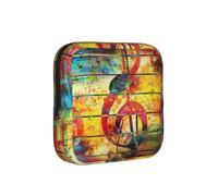 Nota Musical Impresa en Madera Colorida,Bolsas para Guardar compresas sanitarias, Bolsas para la menstruación para Mujeres y Adolescentes.