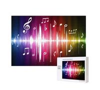 Nota Musical Impresa,Rompecabezas de Madera de 300 Piezas, Juego Familiar, Rompecabezas para Adultos, Adolescentes, decoración del hogar
