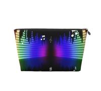 Nota Musical Notas Musicales Coloridas Impresión 3D, Bolsa de artículos de tocador Bolsa de Maquillaje Bolsa de cosméticos Bolsa de artículos de tocador de Viaje portátil