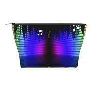 Nota Musical Notas Musicales Coloridas Impresión 3D, Bolsa de artículos de tocador Bolsa de Maquillaje Bolsa de cosméticos Bolsa de artículos de tocador de Viaje portátil