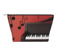 Nota Musical Piano Impreso, Bolsa de artículos de tocador Bolsa de Maquillaje Bolsa de cosméticos Bolsa de artículos de tocador de Viaje portátil