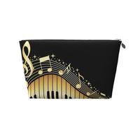 Nota Musical Piano Impreso, Bolsa de artículos de tocador Bolsa de Maquillaje Bolsa de cosméticos Bolsa de artículos de tocador de Viaje portátil