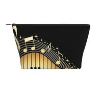 Nota Musical Piano Impreso, Bolsa de artículos de tocador Bolsa de Maquillaje Bolsa de cosméticos Bolsa de artículos de tocador de Viaje portátil