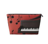 Nota Musical Piano Impreso, Bolsa de artículos de tocador Bolsa de Maquillaje Bolsa de cosméticos Bolsa de artículos de tocador de Viaje portátil