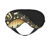 Nota Musical Piano Impreso, Cubreojos completos Antifaz bloqueador de luz Antifaz para dormir Antifaz suave con los ojos vendados Noche