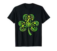 Nota Musical trébol trébol Musical Profesor día de San Patricio Camiseta