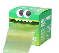 Nota visual, notas adhesivas transparentes, rollo con construcción extraíble, herramienta de resaltado resistente, bloc colorido con estilo moderno, equipo escolar para cuaderno y hogar