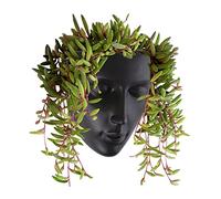 Notakia Maceta de Cara para Montar en la Pared, Maceta de Cara al Aire Libre con Drenaje para Plantas Lindas para decoración de Pared Interior, Maceta de Cactus suculentas, Regalo para Amigos y