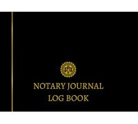 Notary Journal Log Book Black: A Small Pocket Size Professional Notary Record Book for Men & Women to Document Legal Acts, Acknowledgments, Jurats, ... Print, Receipts, Numbered Pages, and More