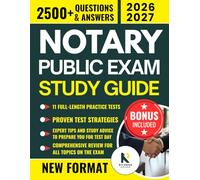 NOTARY PUBLIC EXAM STUDY GUIDE: Master Every U.S. State’s Notary Laws, Responsibilities, and Exam Essentials with 2500+ Practice Questions, Legal ... Guidance Across All Jurisdictions