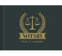 Notary Public Logbook: Signing Agent Notary Journal | 200 Notarial Records | Compact Notary Log Book 8.25 x 6 Inches