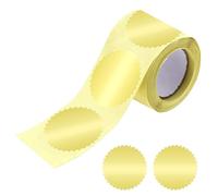 Notary Seals - Embossing Stickers | Certificate Sealing Labels with Serrated Edge | 100 Pieces Self-Adhesive Notary Certificate Label for Document Archiving Awards Legal Party Favor Wedding