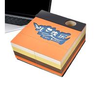 Notas adhesivas 3D - Notas extraíbles sin residuos, planificador con grabado - Bloc multiusos con motivos vintage para oficinas, Navidad, Pascua, escuela y escritorio