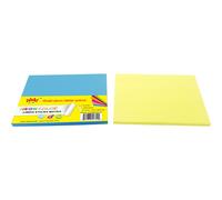 Notas adhesivas 4A 6 x 8 pulgadas Tamao grande Notas autoadhesivas con forro amarillo nen y azul 100 hojas/bloc 2 blocs/paquete 4A 608x2-N-L-YB