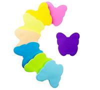 Notas adhesivas, 560 hojas, 8 colores, forma de mariposa, bloc de notas autoadhesivas, bloc de notas superadhesivas, notas adhesivas de color para oficina, hogar, escuela, reuniones (76 x 76 mm)