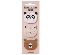Notas Adhesivas Animales - 75 Hojas - Panda + Gato + Oso