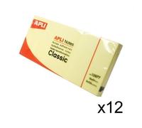 Notas Adhesivas Apli 10977/ 4 x 5cm/ 12 unidades/ Amarillas