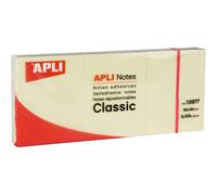 Notas Adhesivas APLI Classic Notes Amarillo 40 x 50 mm, x100 Hojas