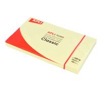 Notas Adhesivas APLI Classic Notes Amarillo 75 x 125 mm, x100 Hojas