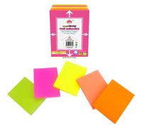 Notas adhesivas completas 4A 4 1/3 x 3 pulgadas 80 hojas/color 5 colores/paquete Notas autoadhesivas 400 hojas en total 4A 304-Adhesivo completo-