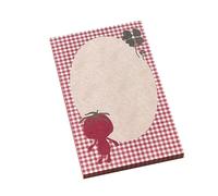 Notas adhesivas con patrón de frutas para planificador y decoración de oficina, blocs de notas coloridos