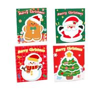 Notas adhesivas con temática navideña, 120 hojas de notas adhesivas de 3 x 3.5 pulgadas, para tablón de anuncios escolar, tablero de mensajes, notas de mensajes de Navidad